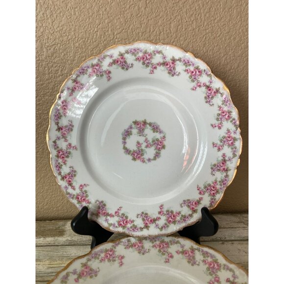 Elite Works Limoges France Bridal Wreath Pink Rose Garland 5-Pc Set REPLACEMENT - Picture 4 of 16